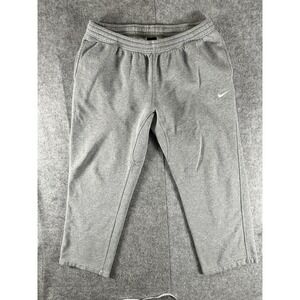 Vintage Nike Mens XXL Travis Scott Mini Swoosh Wide Leg Sweatpants Pants Gray